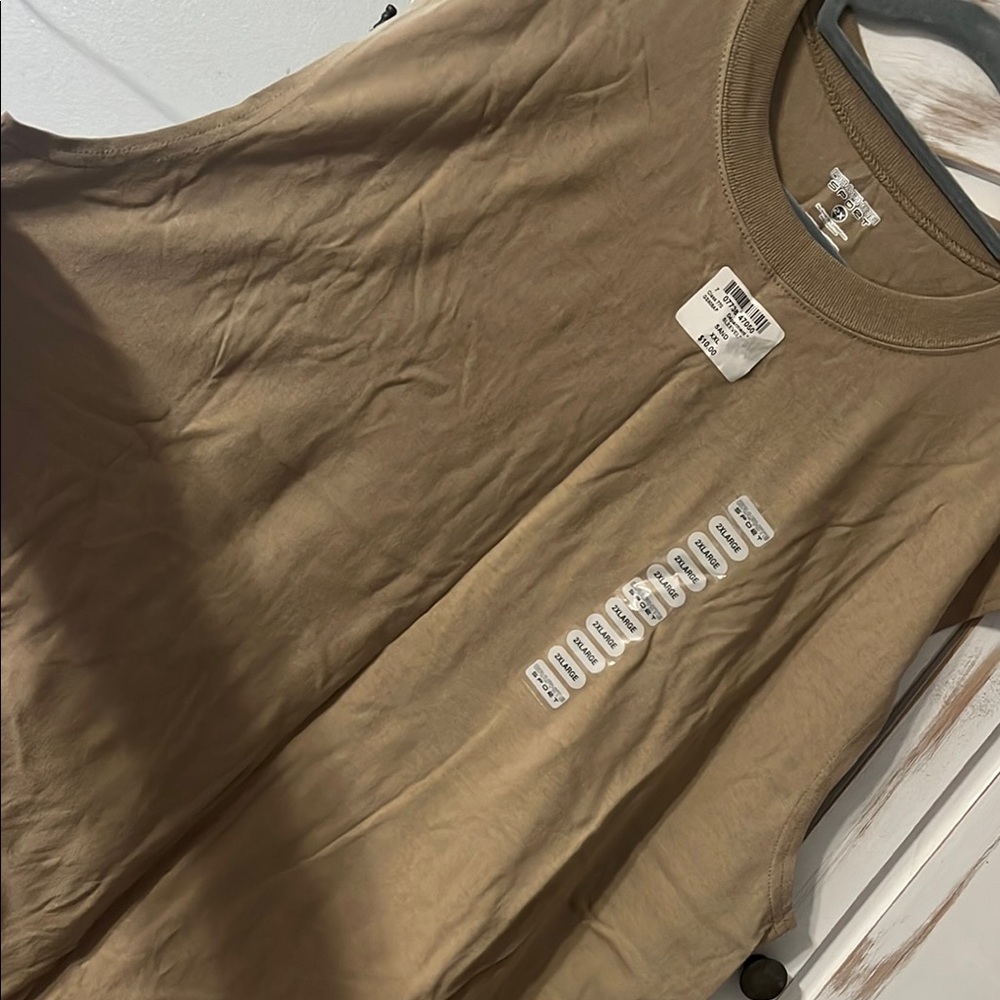NWT Graphite Sport Tan Cotton Tank Top Casual Wear